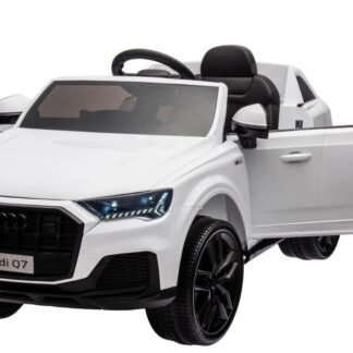 Coche eléctrico niño, Audi Q7 12v NUEVO LIFT, blanco, RC, 1-6 AÑOS INDA571-RA-HL678